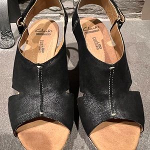 Clarks Collection Soft Cushion Wedge Sandals